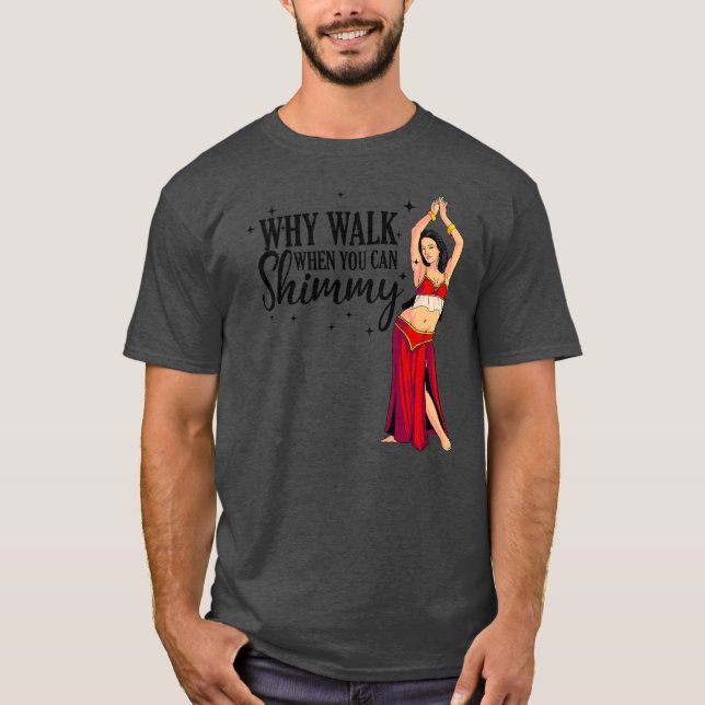 Cooles Bauchgefühl Tanzkunst Männer Frauen arabisc T-Shirt (Vorderseite)