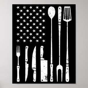 Cooles Bbq-Grilldesign Für Männer Frauen Byrbecue Poster