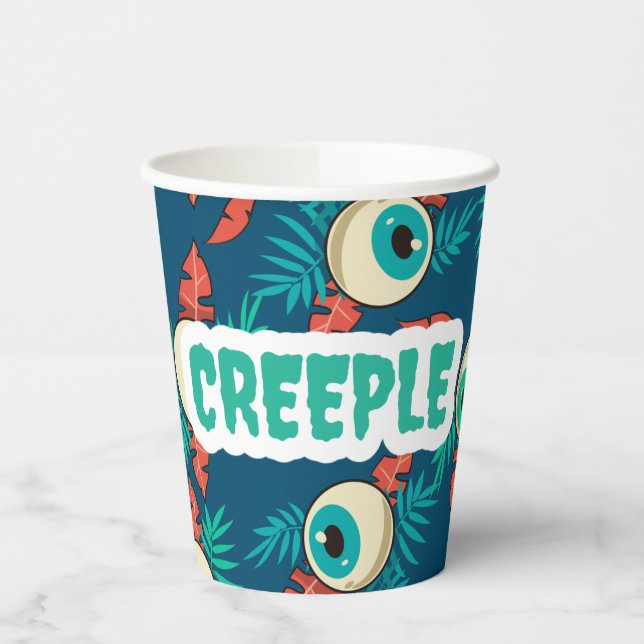 Cooles Beängstigendes Eyes Halloween Pappbecher (Links)