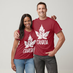Cooles bedrucktes Kanada-Souvenir-Ahornblatt-T-Shi T-Shirt