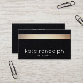 Cooles Berufliches schwarzes Streifen Visitenkarte