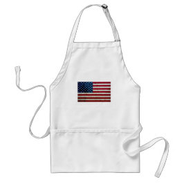 Cooles beunruhigtes amerikanische Flaggen-Holz Schürze