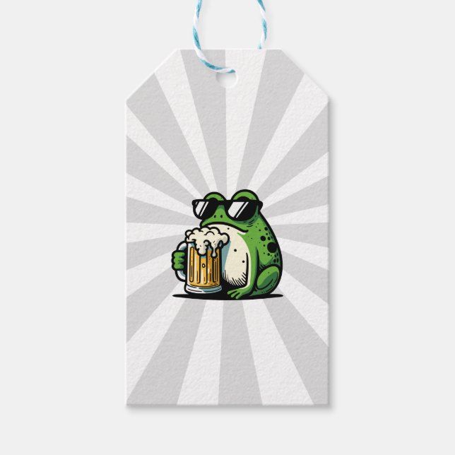 Cooles Bier Geschenkanhänger (Vorderseite)