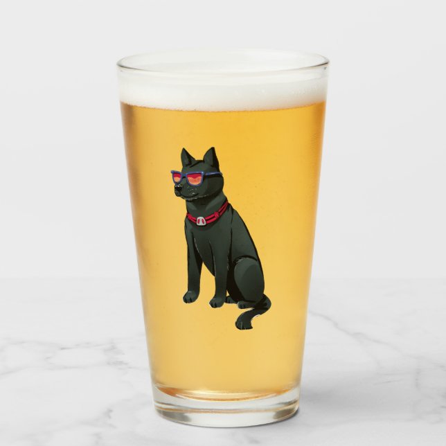 Cooles Bier Glas (Vorne (Gefüllt))