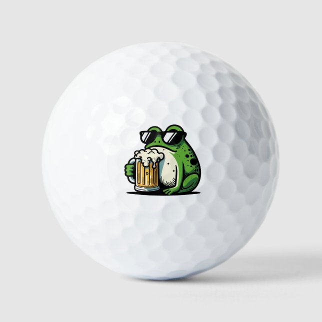 Cooles Bier Golfball (Vorderseite)