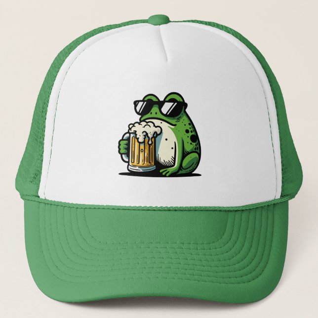 Cooles Bier Truckerkappe (Vorderseite)
