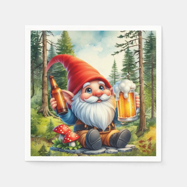 Cooles Bierknochen-Party Serviette (Vorderseite)