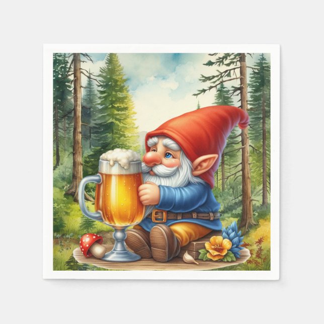 Cooles Bierknochen-Party Serviette (Vorderseite)