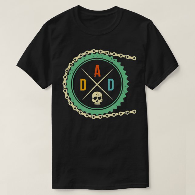 Cooles Bike Skulptur Vater Reiten T-Shirt (Design vorne)
