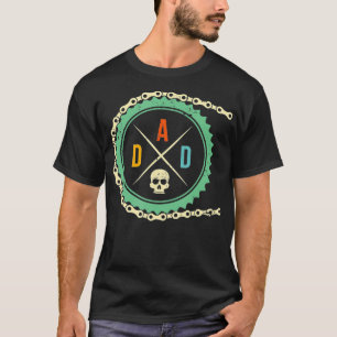 Cooles Bike Skulptur Vater Reiten T-Shirt