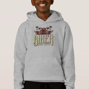 Cooles Bikerdesign - Originalschrift Hoodie