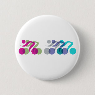 Cooles Bikerlogo Button