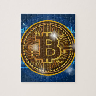 Cooles Bitcoin Logo und Diagramm Entwurf