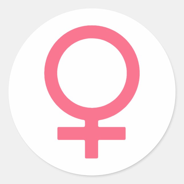 Cooles Bittersüßes Venus-Symbol Runder Aufkleber (Vorderseite)