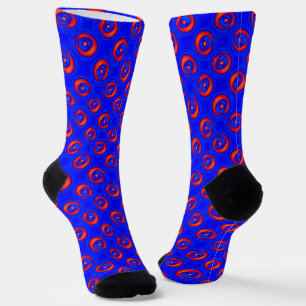 Cooles Blau und Rot Socken