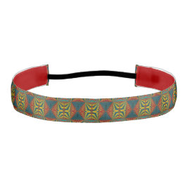 Cooles blaues gelbes Retro geometrisches Ethnic Tr