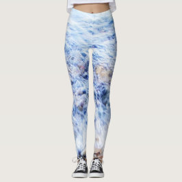 Cooles blaues Wasser der Leggins
