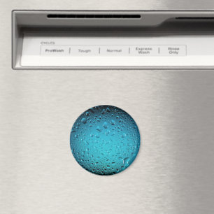Cooles blaues Wasser Tropfen Magnet