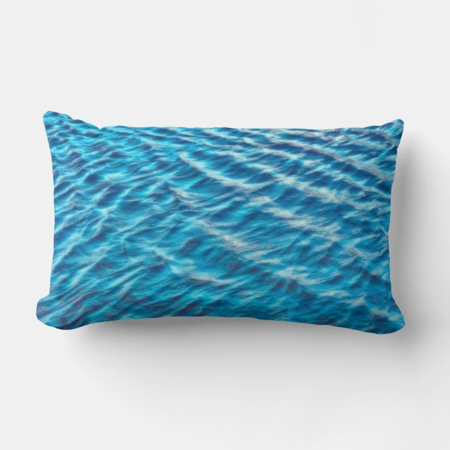 cooles blaues Wasser werfen Kissen Wohngestaltung (Vorderseite)