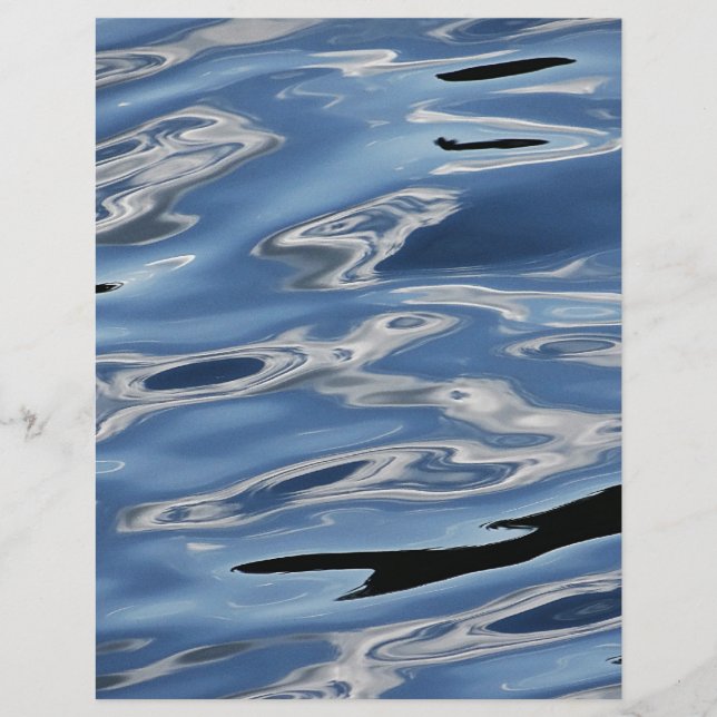 Cooles blaues Wassermuster (Vorderseite)