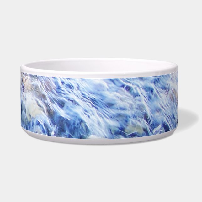 Cooles blaues Wellenwasser Napf (Rechts)