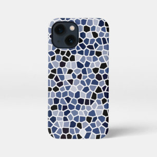 COOLES blaugestanztes Glasmuster iPhone 13 Mini Hülle
