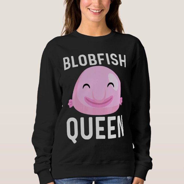 Cooles Blobfish-Design für Frauen Mutter Fischer F Sweatshirt (Vorderseite)