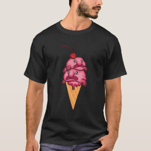 Cooles Blobfish Geschenk Sonnenblumen Blobfish Ice T-Shirt