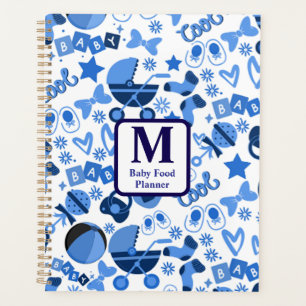 cooles Blue Baby Kinderzimmer Pattern personalisie Planer