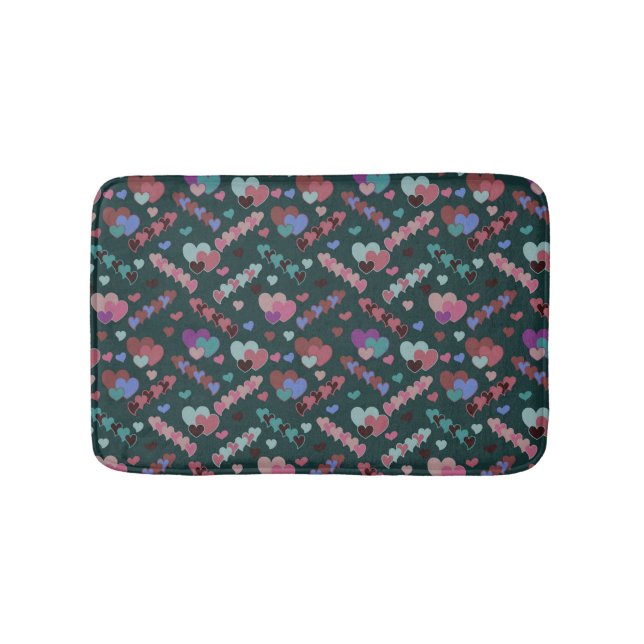 Cooles Blumenmuster Badematte (Vorderseite)