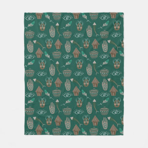 Cooles Blumenmuster Fleecedecke