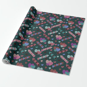 Cooles Blumenmuster Geschenkpapier