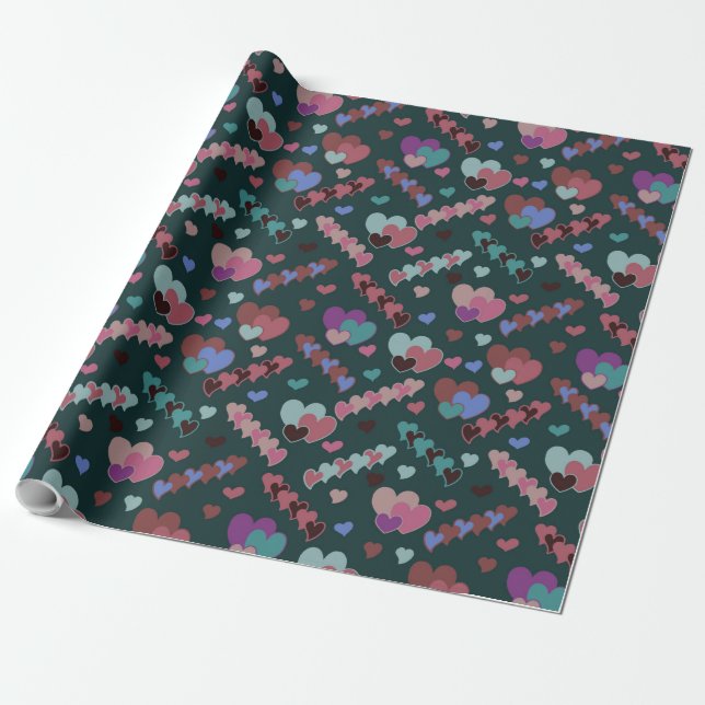 Cooles Blumenmuster Geschenkpapier (Ungerollt)