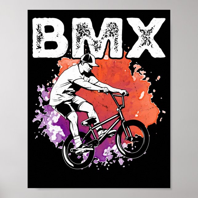 Cooles BMX Bike Boys Fahrrad Poster (Vorne)