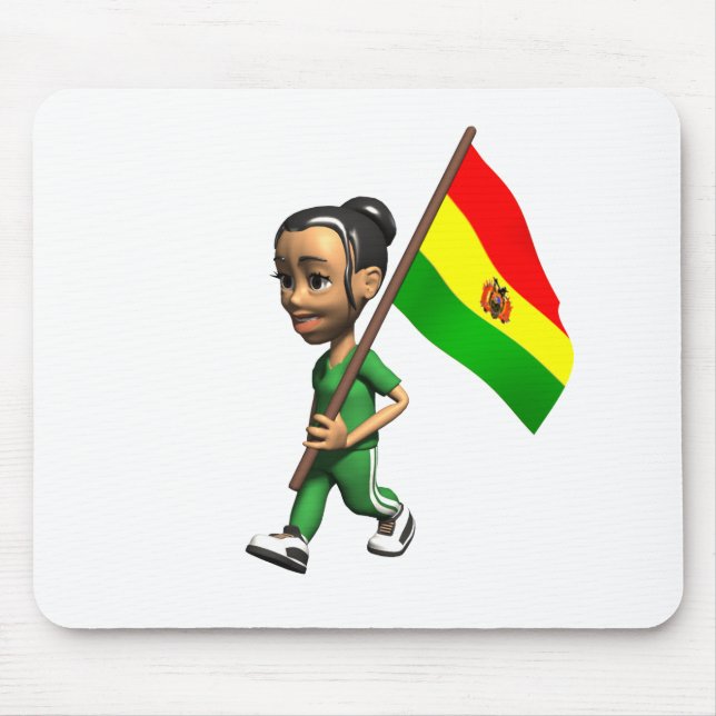 Cooles Bolivien Mousepad (Vorne)