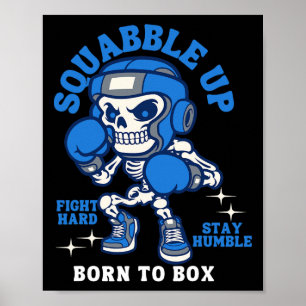 Cooles Boxen Sketelton-Gym-Sparkasseln Poster