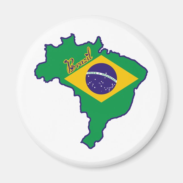Cooles Brasilien Magnet (Vorne)