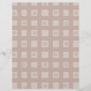 Cooles braunes Muster-Scrapbook Papier: