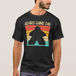 Cooles Brettspiel für Vater Pater Gamer Meeple T-Shirt