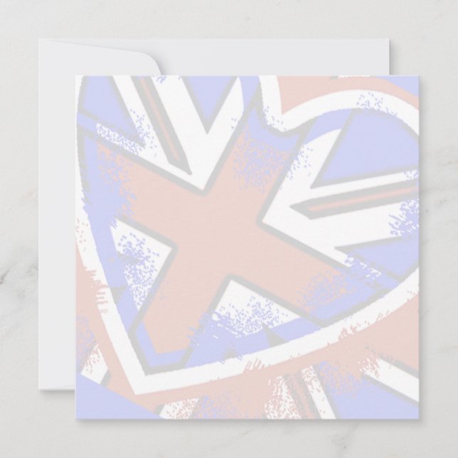 Cooles britisches Flaggenherzendesign (Vorderseite)