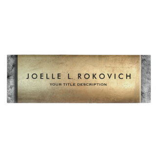 Cooles Bronzeplaketten-graues konkretes Namenschild