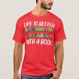 Cooles Buchdesign für Männer Buchwürmer Lesen T-Shirt