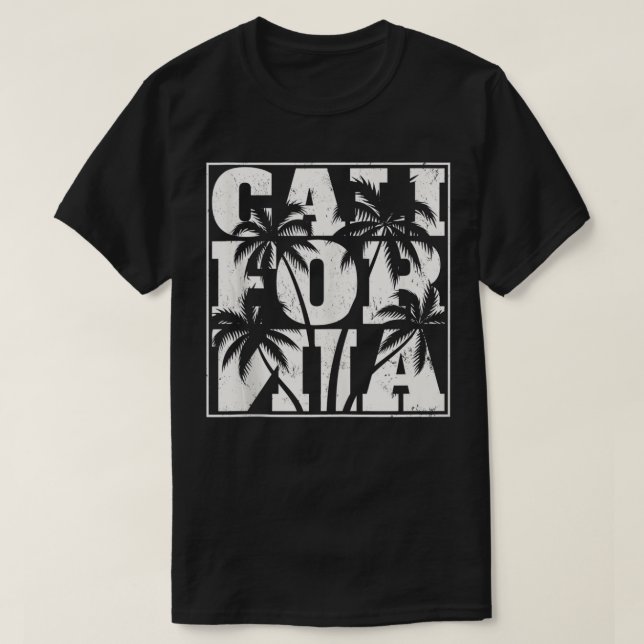 Cooles California Good Vibes Teirt, Los Angeles T-Shirt (Design vorne)