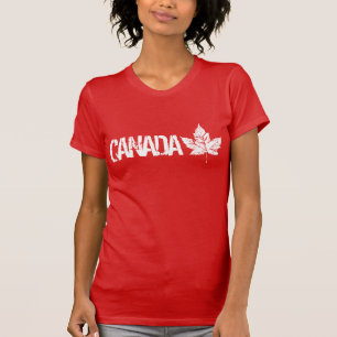 Cooles Canada Tshirt Retro Maple Leaf Souvenir Shi