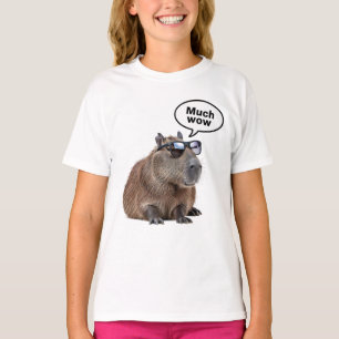 Cooles Capybara Foto Sonnenbrille tragen Capybara T-Shirt