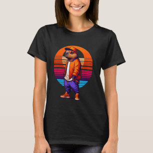 Cooles Capybara Modernes Stadthotel T-Shirt