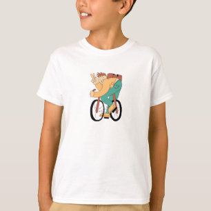 Cooles Cartoon-Fahrradfahrer-T-Shirt – Lustige Fah T-Shirt