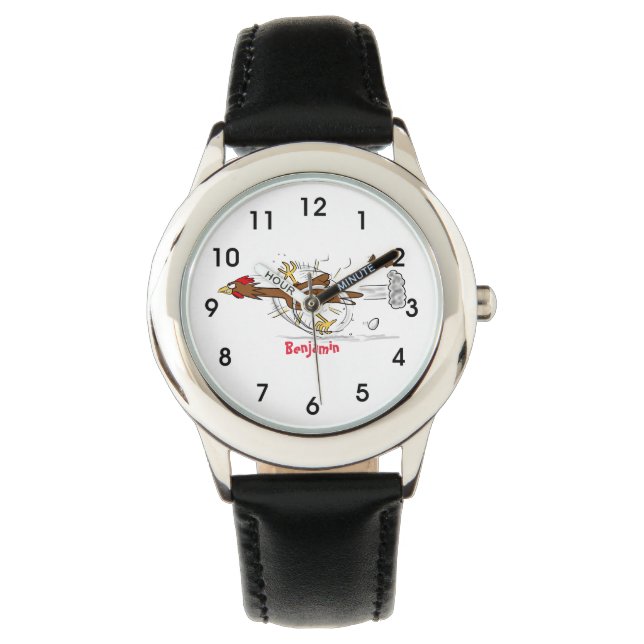 Cooles Cartoon mit lustiger Ausführung Armbanduhr (Vorderseite)