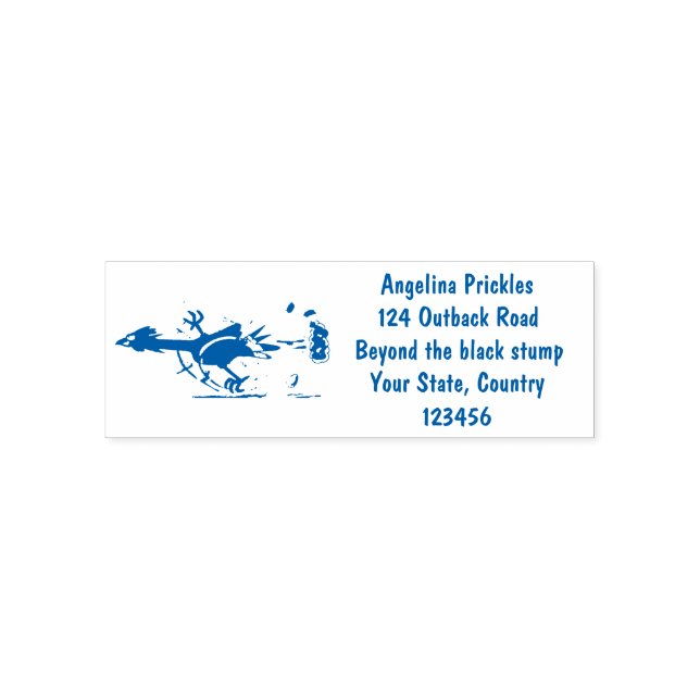 Cooles Cartoon mit lustiger Ausführung Permastempel (Design)