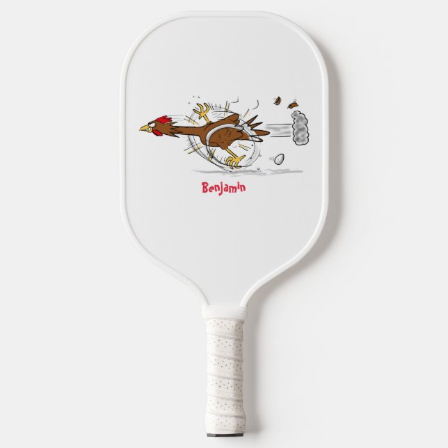 Cooles Cartoon mit lustiger Ausführung Pickleball Schläger (Vorderseite)